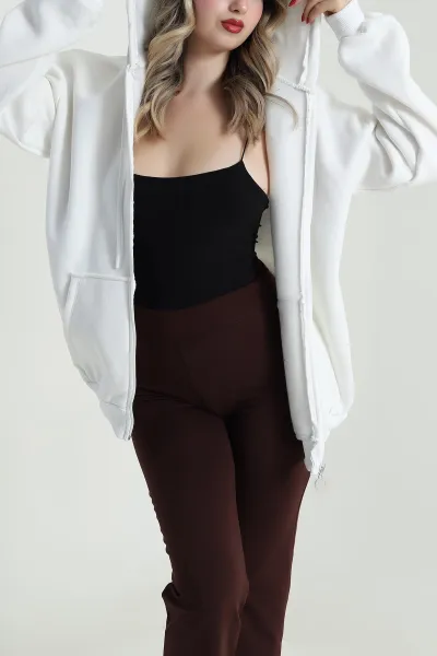 beyaz-sardonlu-uc-ip-fermuarli-kadin-sweat-485284