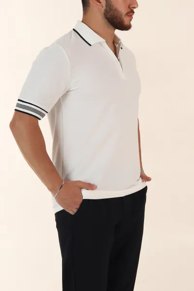 beyaz-slim-fit-kol-detayli-fermuarli-polo-yaka-erkek-triko-tisort-369514