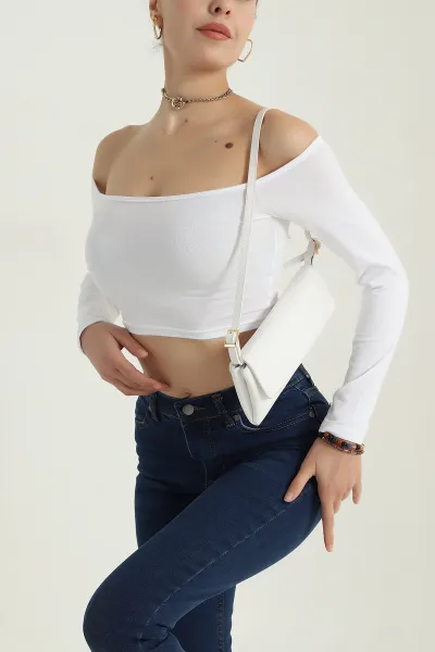 Beyaz Süprem Kadın Bluz 387609