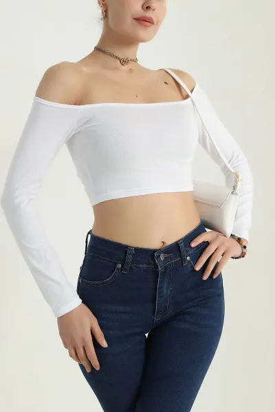 Beyaz Süprem Kadın Bluz 387609