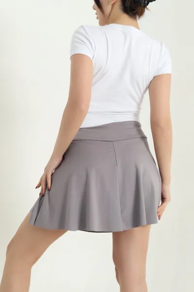 Beyaz Taş Detay Likralı Crop 338521