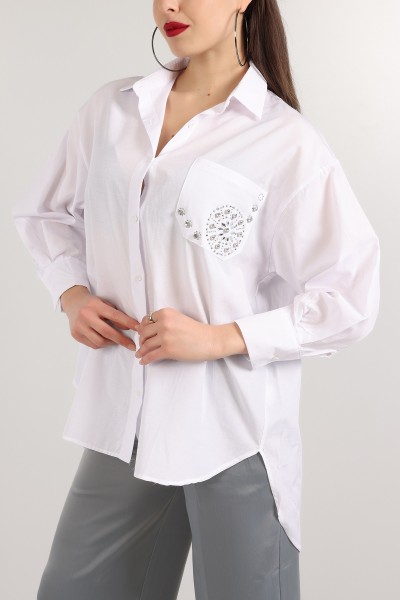 beyaz-tas-islemeli-poplin-dokuma-gomlek-tunik-159253
