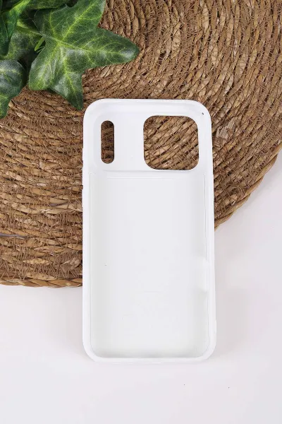 Beyaz TeknoCase İPhone 17 Pro Max Uyumlu Dlr Diamond Case Serisi Lens Hediyeli Premium Sert Silikon Telefon Kılıfı 430412