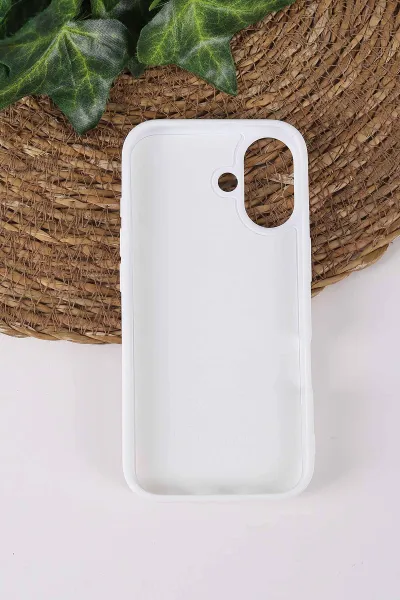 Beyaz TeknoCase İPhone 17 Uyumlu Viola Diamond Case Serisi Kartlıklı Lens Hediyeli Sert Silikon Telefon Kılıfı 430860