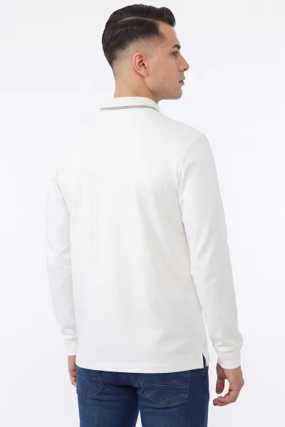 Beyaz Yarım Fermuarlı Oysho Erkek Sweatshirt 482868