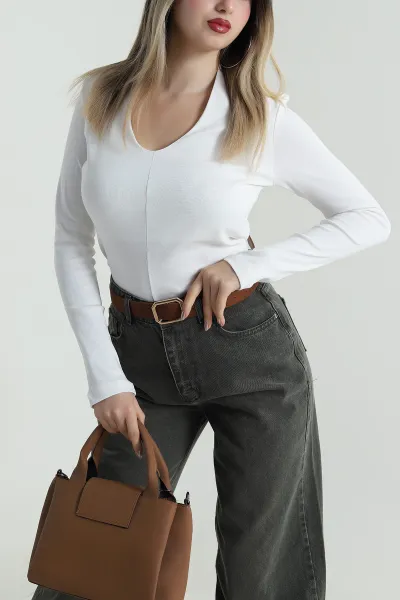 Beyaz Yeni Sezon Kadın Bluz 488340