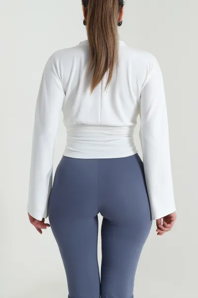 Beyaz Yeni Sezon Modal Kadın Bluz 496146