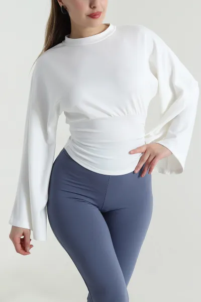 Beyaz Yeni Sezon Modal Kadın Bluz 496146