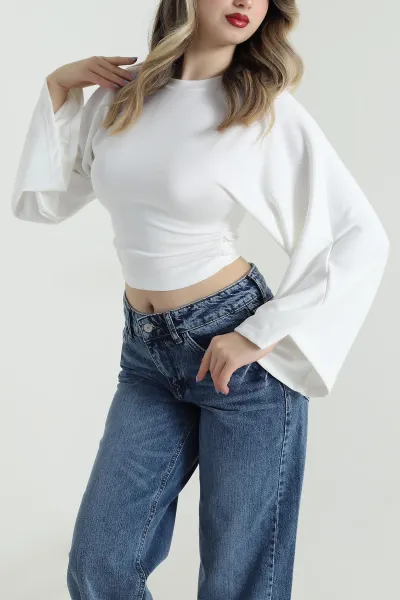 Beyaz Yeni Sezon Modal Kadın Bluz 496152