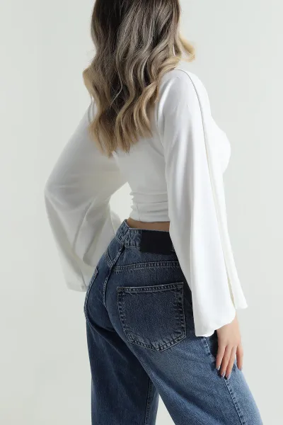 Beyaz Yeni Sezon Modal Kadın Bluz 496152