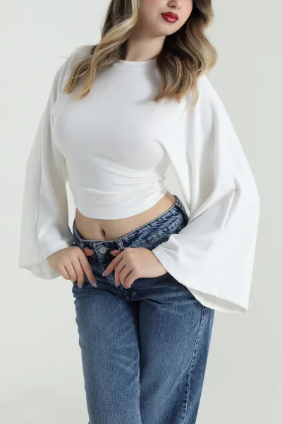 Beyaz Yeni Sezon Modal Kadın Bluz 496152