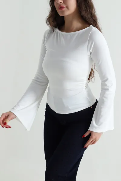 Beyaz Yeni Sezon Modal Kadın Bluz 496156