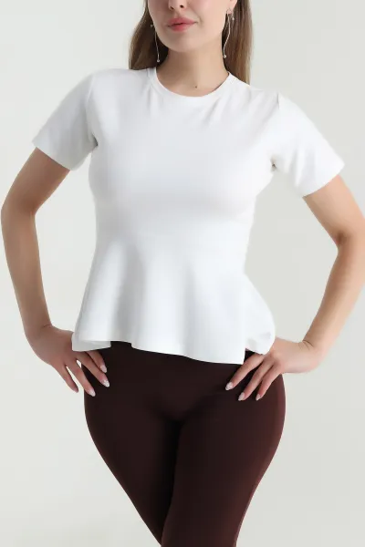 Beyaz Yeni Sezon Oysho Kadın Bluz 475815