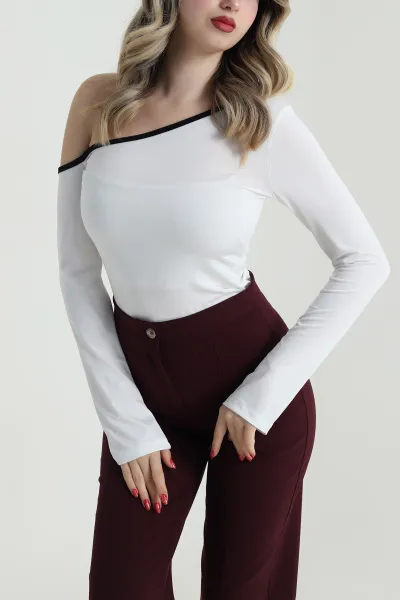 Beyaz Yeni Sezon Sandy Kadın Bluz 484897