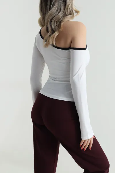 Beyaz Yeni Sezon Sandy Kadın Bluz 484897