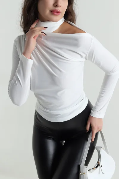 Beyaz Yeni Sezon Sandy Kadın Bluz 498860