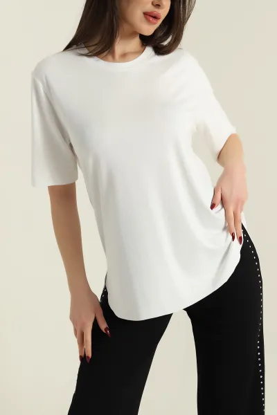 beyaz-yuvarlak-yaka-oysho-kadin-tisort-422523