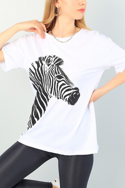 beyaz-zebra-baskili-bayan-tisort-67508