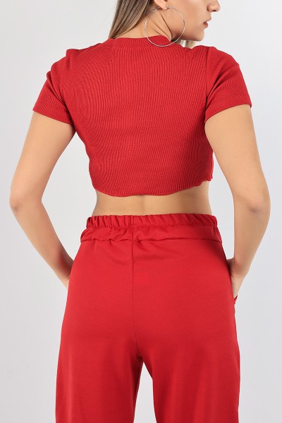 Bisiklet Bisiklet Yaka Fitilli Crop 97033