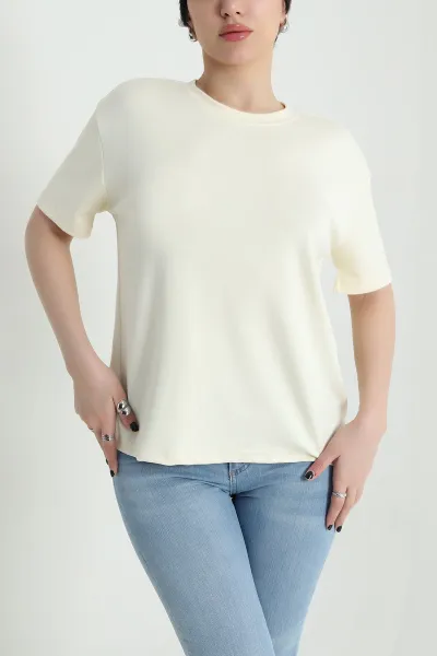 Bisiklet Yaka Oysho Kadın Tişört 455127