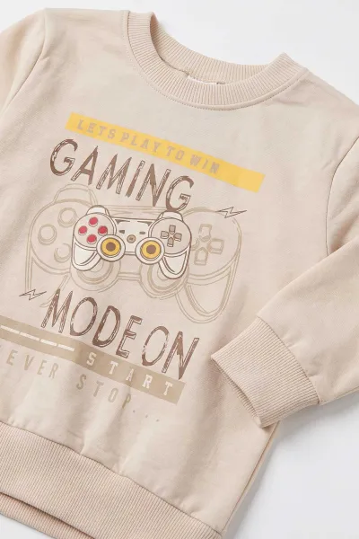 Bisküvi (2-6 Yaş) Gaming Baskılı 2 İp Erkek Çocuk Mevsimlik Takım 483962