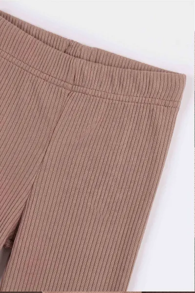 Bisküvi (3-8 Yaş) Büyük Kalp Baskılı 2 İp Sweatli Fitilii İspanyol Taytlı Kız Çocuk Takım 484937
