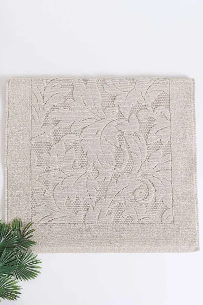Bisküvi 50x70 Kabartma Desenli Banyo Ayak Havlusu 293771