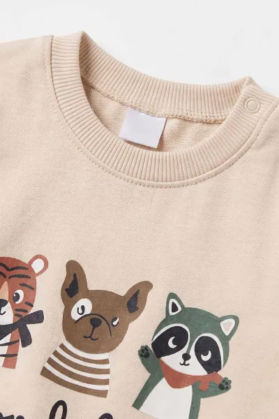 Bisküvi (6-24 Ay) Good Boy Baskılı  2 İp Erkek Bebek Mevsimlik Takım 484017
