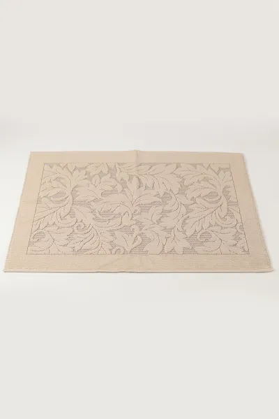 Bisküvi 60x90 Kabartma Desenli Banyo Havlu Paspas 468494