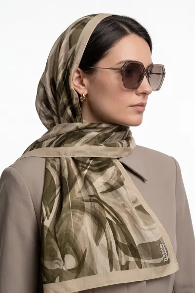 Bisküvi 75*180 Cm Çok Çiçek Baskılı Dijital Soft Tülbent Şal 469426