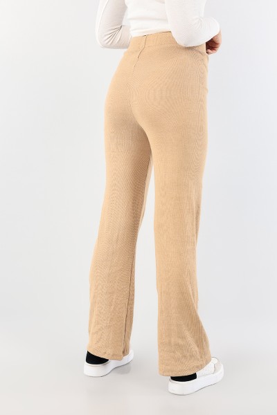 Bisküvi Fitilli Likralı Bayan Pantolon 90384