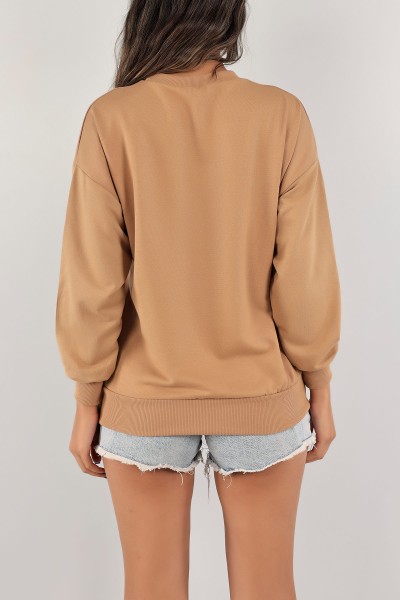 Bisküvi İki İp Bayan Sweat 126646