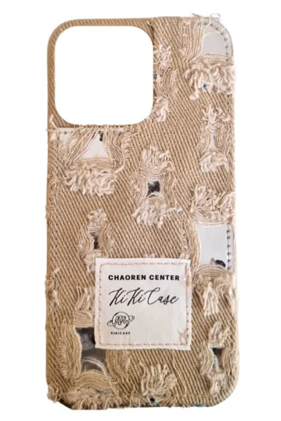 Bisküvi iPhone 14 Pro Uyumlu Jeans Serisi Denim Kot Desenli Premium Telefon Kılıfı 404096