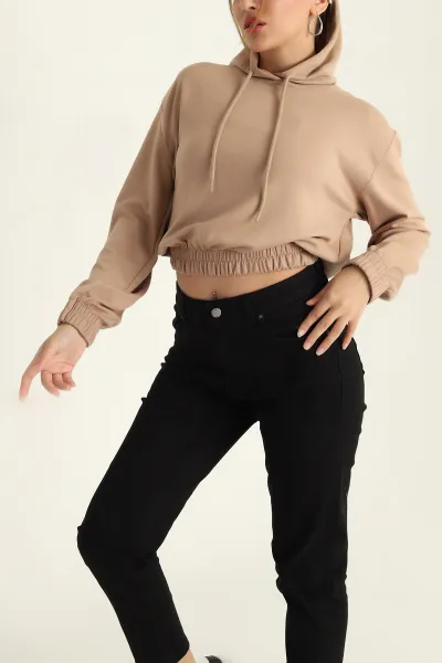 Bisküvi Oysho Kapüşonlu Bayan Sweat 310923