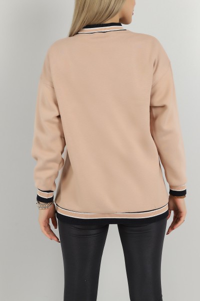 Bisküvi Şardonlu Baskılı Bayan Sweat 144950