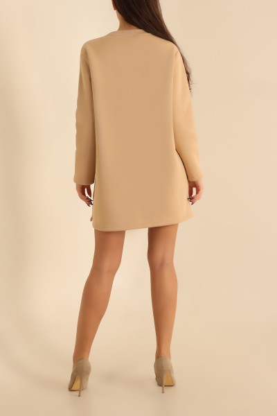 Bisküvi Şardonlu Sweat Tunik 216997