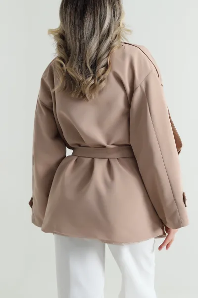 Bisküvi Torino Oversize Kadın Trenç 490733