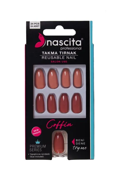 Nascita 24'lü Coffin Renkli Takma Tırnak - 147 306804