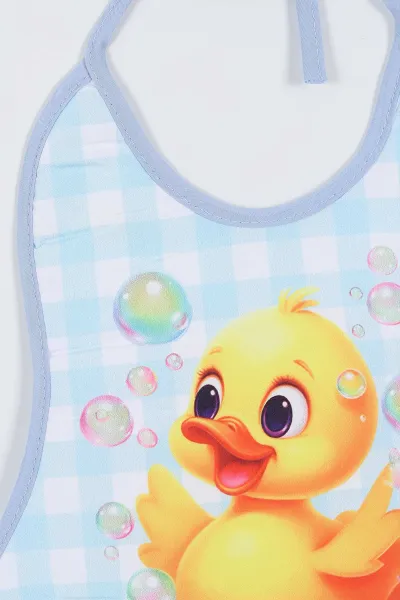 Boncuk Mavi Sıvı Geçirmez Mama    Önlüğü 335797