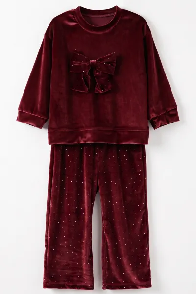 bordo-1-5-yas-kadife-tasli-fiyonklu-kiz-cocuk-takim-488970