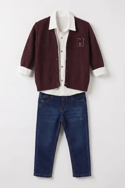 bordo-1-9-yas-gomlekli-m-nakisli-triko-hirkali-kot-pantolonlu-erkek-cocuk-3lu-takim-501719