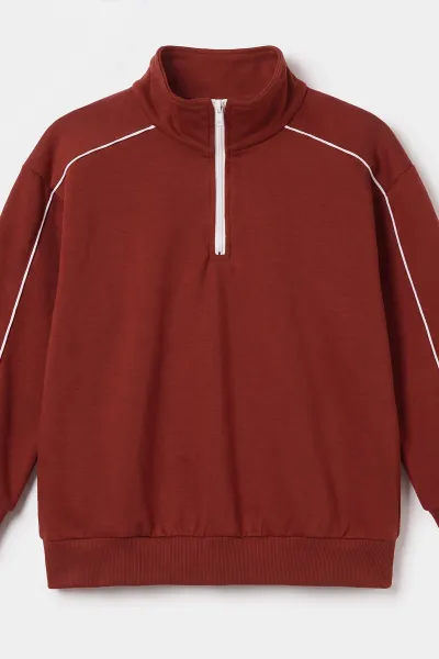 Bordo (10-15 Yaş) Stoplerli Oysho Kız Çocuk Takım 497711