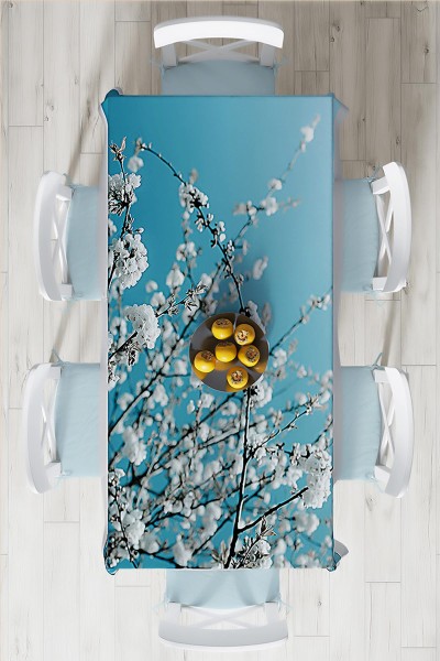 140x220 Dijital Baskılı Mordern  Masa Örtüsü 219002