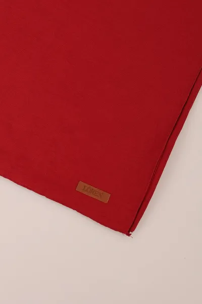 Bordo 180x70 Pamuk Kraş Kırışmaz Şal 444855