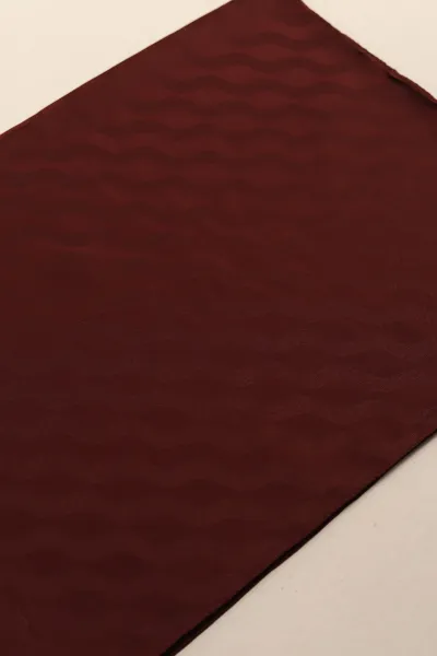 Bordo 180x75 Cm Our Fashion Jakarlı Lara Desenli Şal 435355