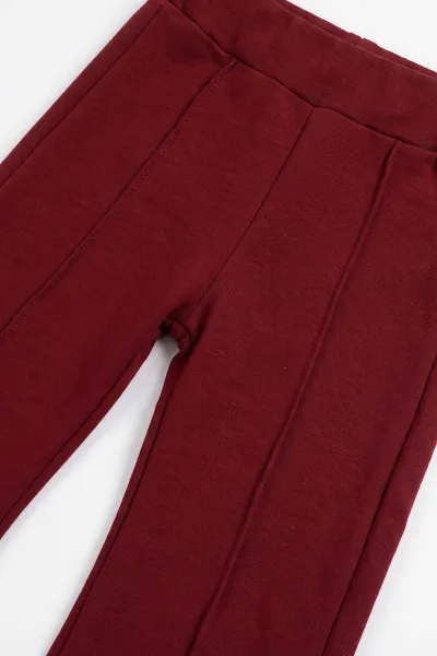Bordo (2-6 Yaş) Nakışlı Pullu  2 İp   Kız Çocuk Mevsimlik Takım 480544