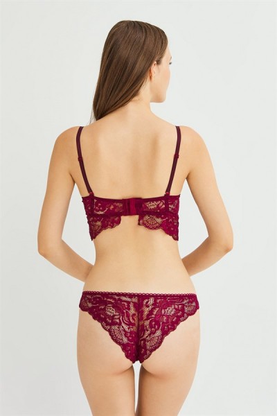 Bordo 311 Destekli Bralet Bordo Sütyen Takımı 103467