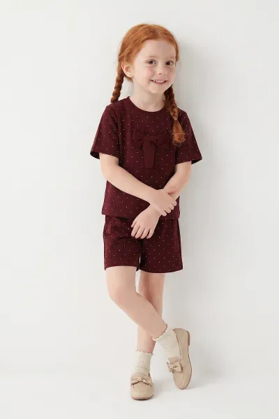 bordo-4-13-yas-fiyonklu-puantiye-desen-sortlu-oysho-kiz-cocuk-yazlik-takim-456036