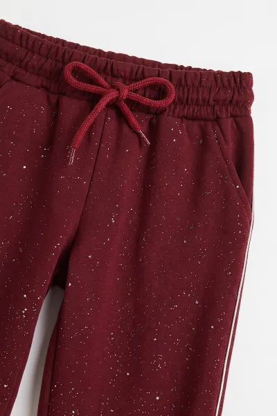 Bordo (5-10 Yaş) Komple Simli Alt Biyeli Oysho Kız Çocuk Mevsimlik Takım 484880