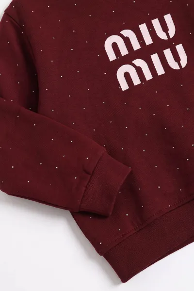 Bordo (5-10 Yaş) Taş  Baskılı  Oysho Kız Çocuk Mevsimlik Takım 481821